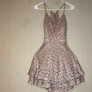 Rose gold Romper